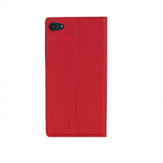 Husa Premium de piele Beyzacases Arya Folio pentru Sony Xperia Z5 Compact, Red foto