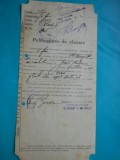 HOPCT DOCUMENT VECHI 259 MIN FINANTELOR-PUBLICATIUNE DE VANZARE BUCURESTI 1930, Romania 1900 - 1950, Documente