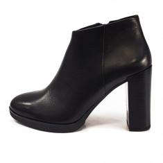 Botine dama, din piele naturala, marca Geox, culoare negru, marimea 36 foto