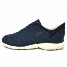 Pantofi sport dama, din piele naturala, marca Geox, culoare bleumarin, marimea 38 foto