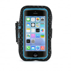 Husa de protectie Griffin Adidas Armband pentru Apple iPhone SE/5S/5/5C, Black/Blue foto