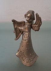 Statueta inger, din metal, 11 cm foto
