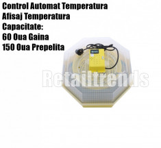 Incubator Clocitoare Electri 60 Oua Ou Pui Gaina Prepelita Temperatura foto