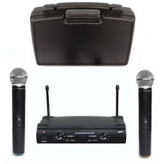 Pachet 2 x Microfon SHURE Profesional Wireless SM58 + Geanta / UHF UT4 foto