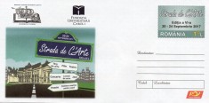 Strada de carte, Fundatia Universitara Carol I, intreg postal necirculat, 2017 foto
