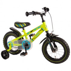 Bicicleta cu Roti Ajutatoare Yipeeh Electric Green 12 inch foto