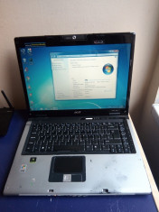 Laptop Functional Acer Aspire 5680 2 GB Ram Dual Core 1,66 ghz Windows 7 DVD foto