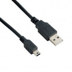 Cablu 4World USB 2.0 tip AM / B MINI 5pini 1.8m HQ foto