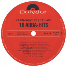 ABBA - 16 ABBA Hits (1976, Polydor) Disc vinil LP original foto