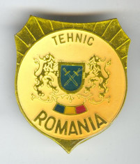 TEHNIC - Insigna MILITARA Romania foto