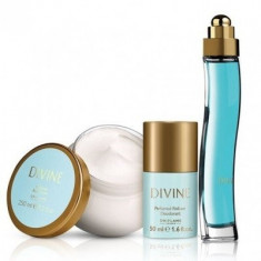 Parfum Divine Oriflame+crema de corp+roll-on foto