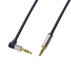 Cablu audio Logilink CA11050 Jack 3.5mm Male - Jack 3.5mm Male 0.5m albastru foto