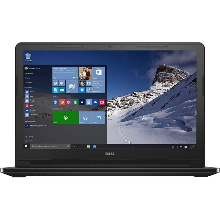 Laptop Dell Inspiron 3552 15.6 inch HD Intel Pentium N3710 4GB DDR3 500GB HDD BGN Windows 10 Home Black foto mare Laptop Dell Inspiron 3552 15.6 inch HD Intel Pentium N3710 4GB DDR3 500GB HDD BGN Windows 10 Home Black foto mare