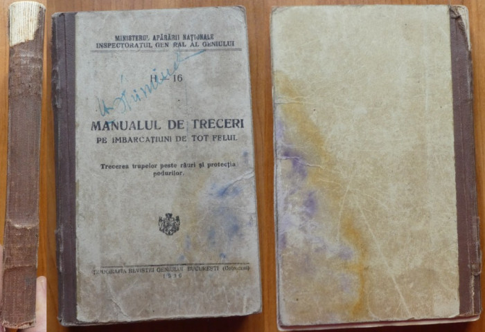 MAN , Manualul de treceri a trupelor peste rauri si protectia podurilor , 1936