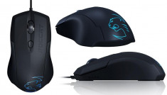 Mouse gaming Roccat Lua + mousepad Roccat Kan foto