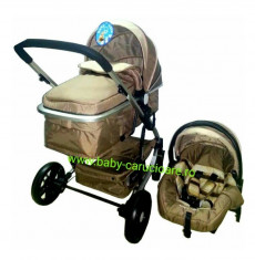 Carucior nou nascut 3 in 1 Baby Care YK 18-19 Maro foto