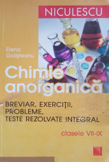 CHIMIE ANORGANICA CLASELE VII-IX - E. Golisteanu foto