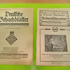 8113-I-2 Reviste Sah vechi Germania. Noembrie 1927 si 1 Aprilie 1940.