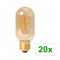 E27 4W 240V Calex LED sticla cu filament Tubular 3 Continutul pachetului 20 Buca?i