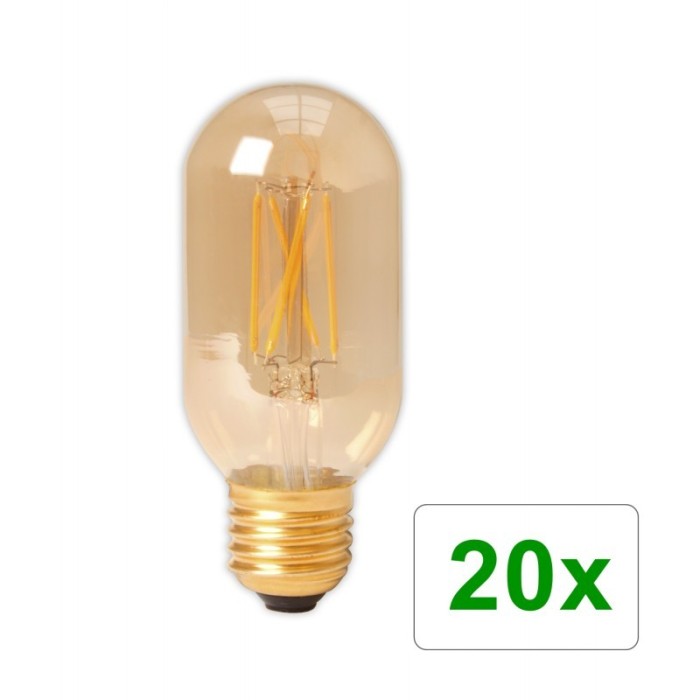 E27 4W 240V Calex LED sticla cu filament Tubular 3 Continutul pachetului 20 Buca?i foto mare E27 4W 240V Calex LED sticla cu filament Tubular 3 Continutul pachetului 20 Buca?i foto mare