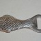 Deschizator capace sticle - in forma de peste, nichel , crom, inox, crap, caras
