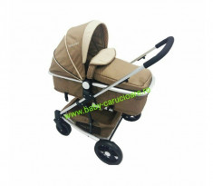 Carucior nou nascut Baby Care 2 in 1 YK 18 Maro foto