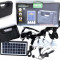 Panou solar fotovoltaic 4 becuri LED, USB incarcare telefon, lanterna