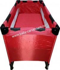 Patut- tarc nou nascut 2 in 1 Baby Care FMG Rosu foto