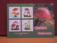 CALENDAR DE BUZUNAR EDITAT DE ROMFILATELIA 2018 - CIUPERCI- MUSHROOMS. foto