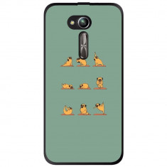 Husa Funny Pug Doing Yoga Asus Zenfone Go Zb500kl foto