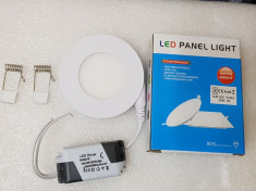 Spot LED 3W rotundslim mat lumina calda - poze reale foto