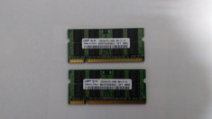 Ram laptop 4 Gb DDR2 (2 x 2 Gb) Frecventa 800 Mhz / Samsung PC2-6400S (32A) foto