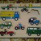 Autovehicule - puzzle din lemn 7 piese copii +1 an