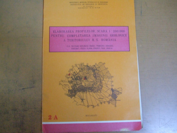 Osand Pomezeu Sohodol Frasinet Risca Vlaha Crairit Zaului 1988 harta geologica