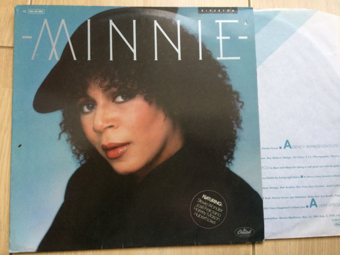 minnie riperton minnie 1979 disc vinyl lp muzica soul funk pop capitol rec. VG+