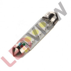 Bec C5W cu 3 led SMD 5050, 39 mm - Alb foto