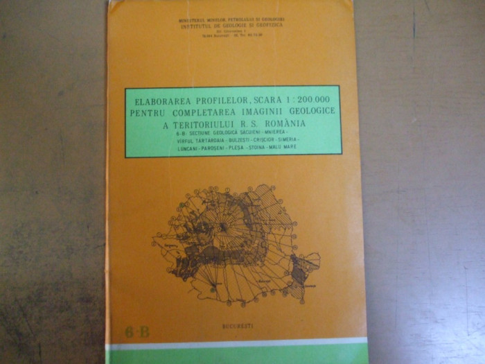 Sacuieni Mnierea Tartaroaia Bulzesti Criscior Simeria Plesa 1984 harta geologica