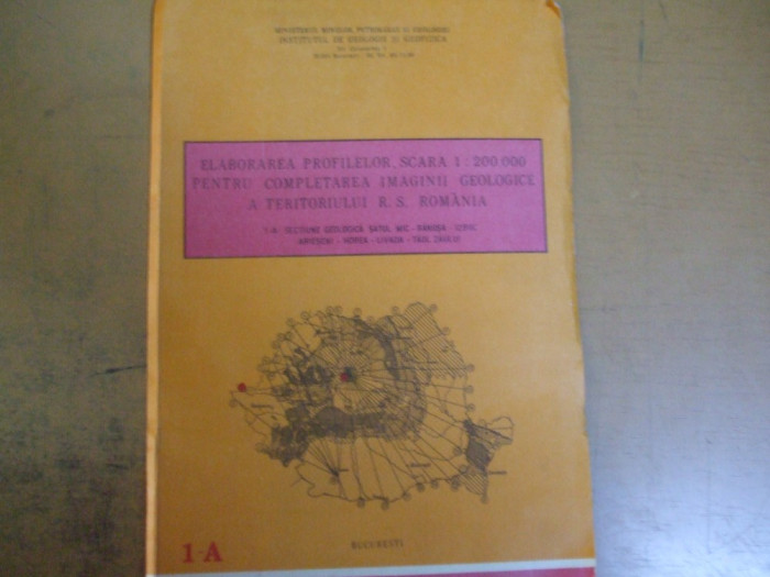 Satul Mic Ranusa Izbuc Arieseni Horea Livada Taul Zaului 1984 harta geologica