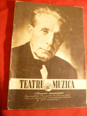 Revista Teatru si Muzica -Nr.consacrat Laureatiilor Premiilor de Stat 1956 foto