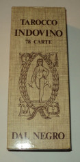 Tarocco indovino dal negro, 78 carti de tarot in limba italiana, cu manual foto