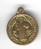Mini Medalie Marturie Botez Veche, 2cm, Numismatica Romania