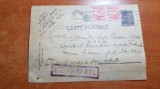 Carte postala militara circulata,cenzurata iunie 1944- alba iulia in dambovita, Printata