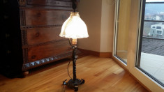 Lampa de birou din fier forjat manual foto