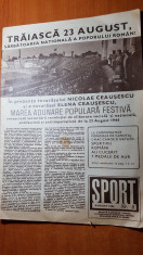 revista sport august 1986-foto si articole de la marea defilarede pe stadion foto