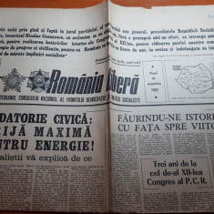 ziarul romania libera 19 noiembrie 1982-art. despre tara motilor orasul campeni
