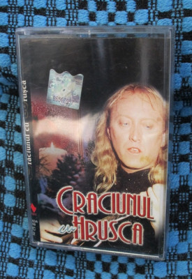 STEFAN HRUSCA - CRACIUNUL CU HRUSCA (1 CASETA AUDIO ORIGINALA, ARE CARTICICA!) foto