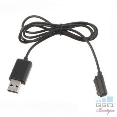 Cablu Incarcare Sony Xperia Z1 Honami Magnetic USB Negru foto