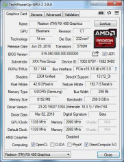 Vand RX 480 GTR 8GB with Hard Swap Black Edition foto