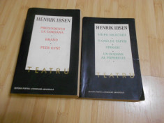 HENRIK IBSEN--TEATRU - 2 VOL---. 1 si 2 foto