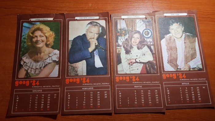 calendarul gong 1984 -almanahul revistei teatrul